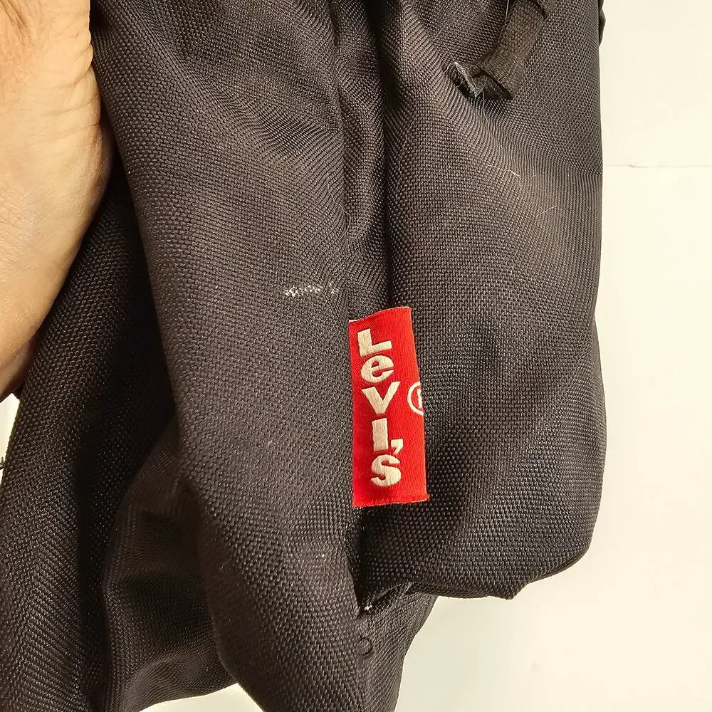 Levi’s Backpack Blue Black Polyester Laptop School Travel Bag 15” x 10